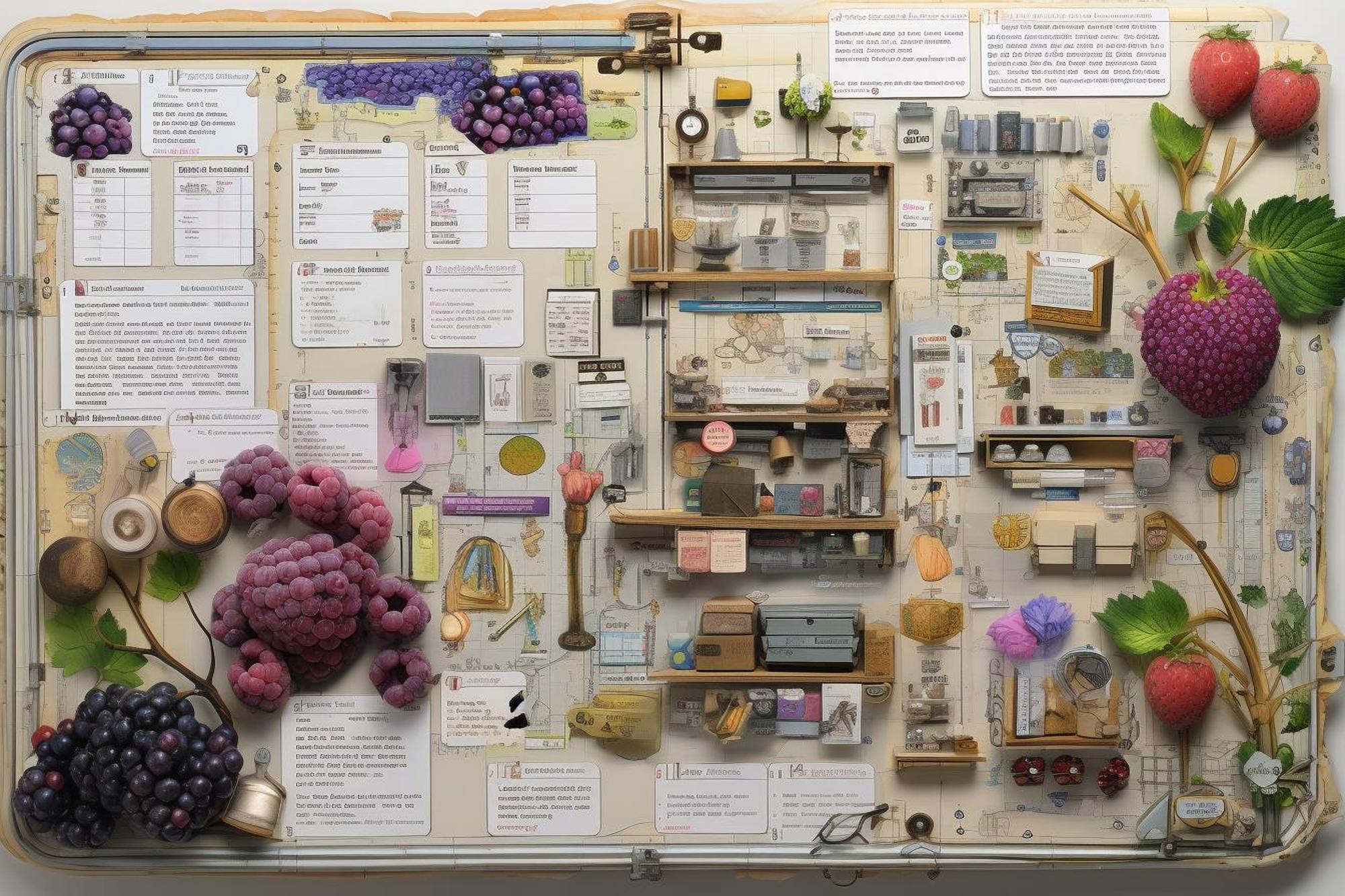 Menu development concept board